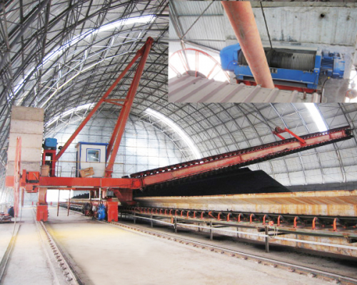 Side Scraper Reclaimer with arm length from 11 to 36 meters