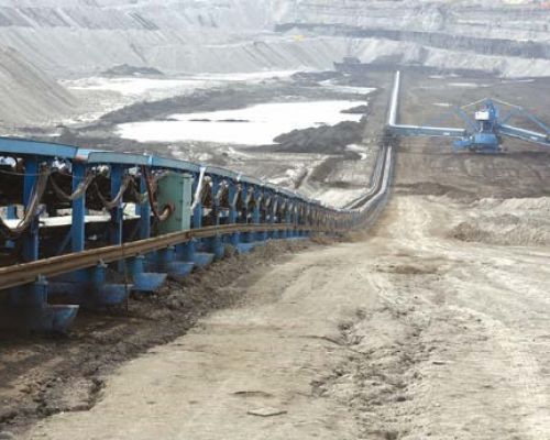 Long Distance Plane Turning Belt Conveyor