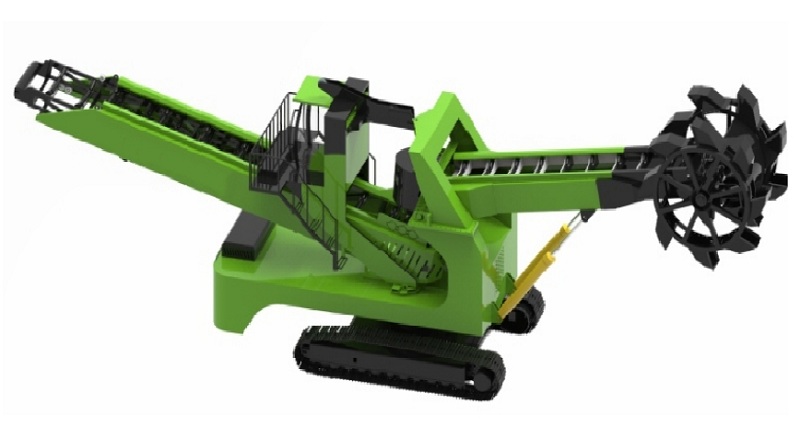 High Quality Crawler Mobile Double Bucket Wheel